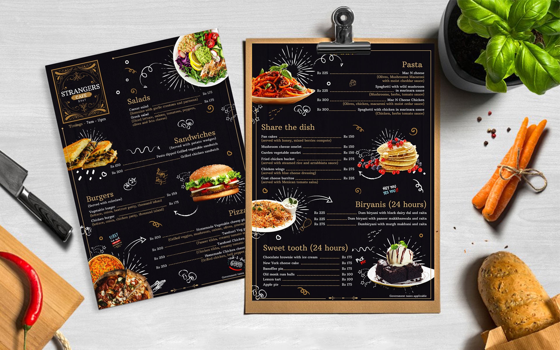 menu design services in dehradun