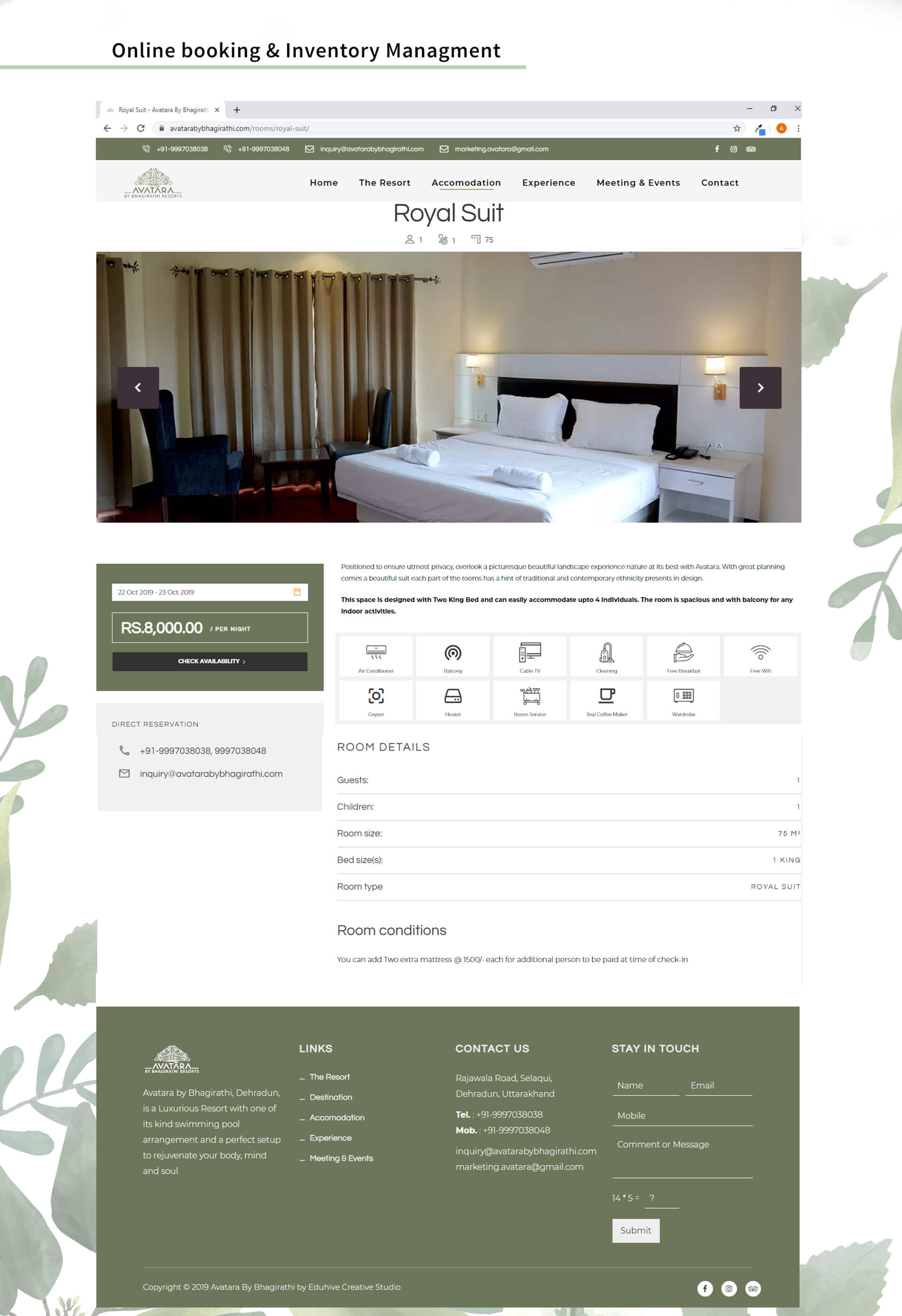 hotel website design service in dehradun