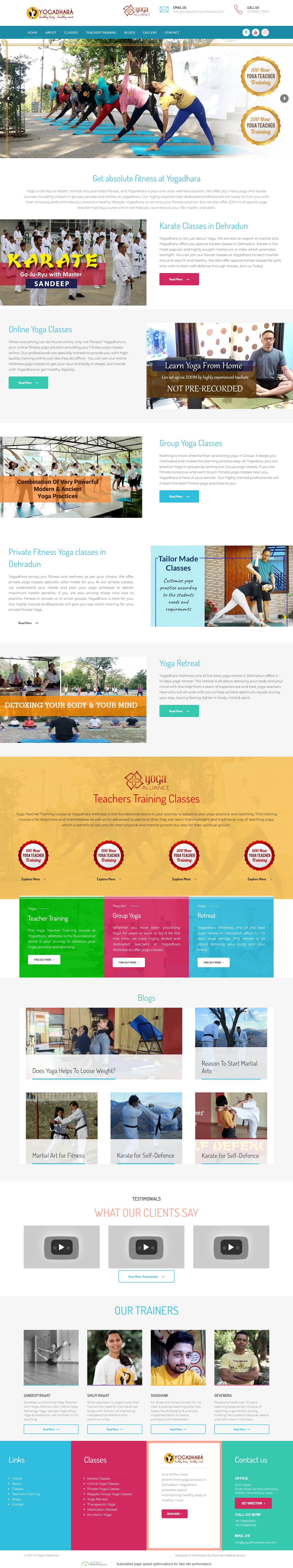 yogadharawellness web development company