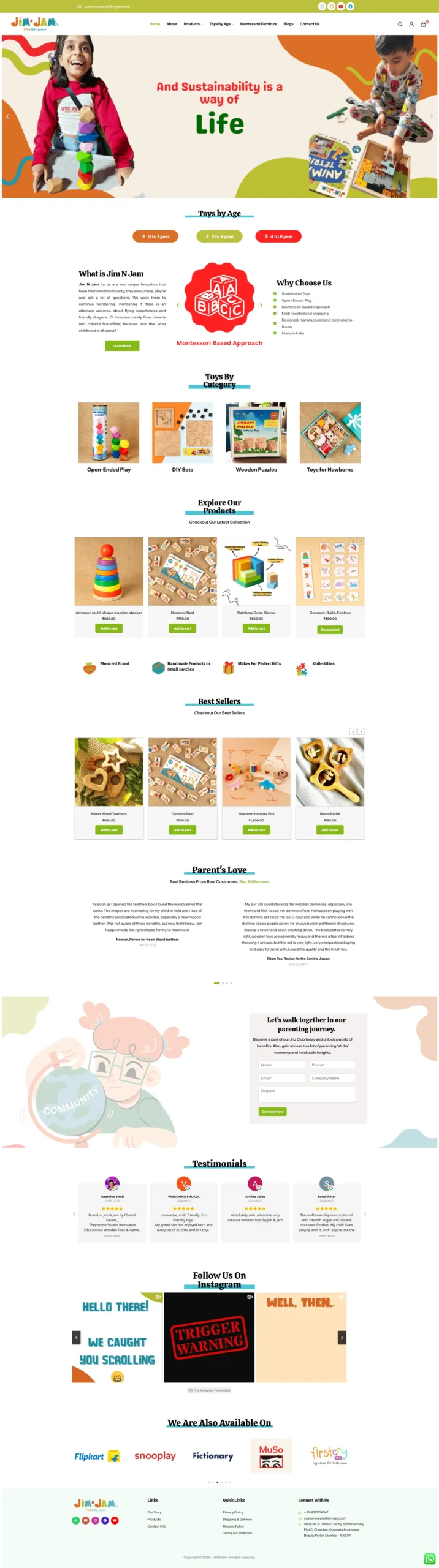 kids toys ecommerce website design company